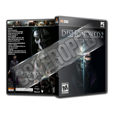 Dishonored 2 V2 Pc Game Cover Tasarımı (Dvd Cover)